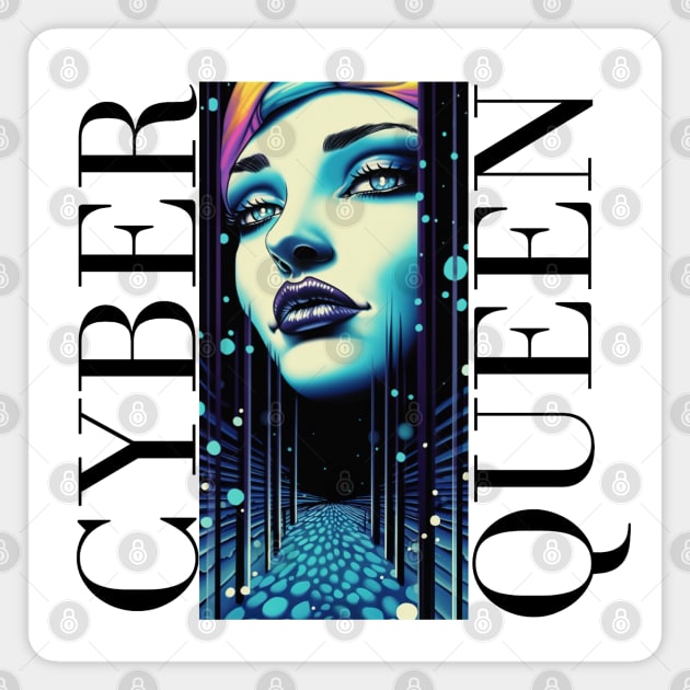 Cyber Queen Magnet by TooplesArt